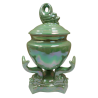 Sopera Porcelana base Peces 26 x 17 cm (Verde perlado) 10 in